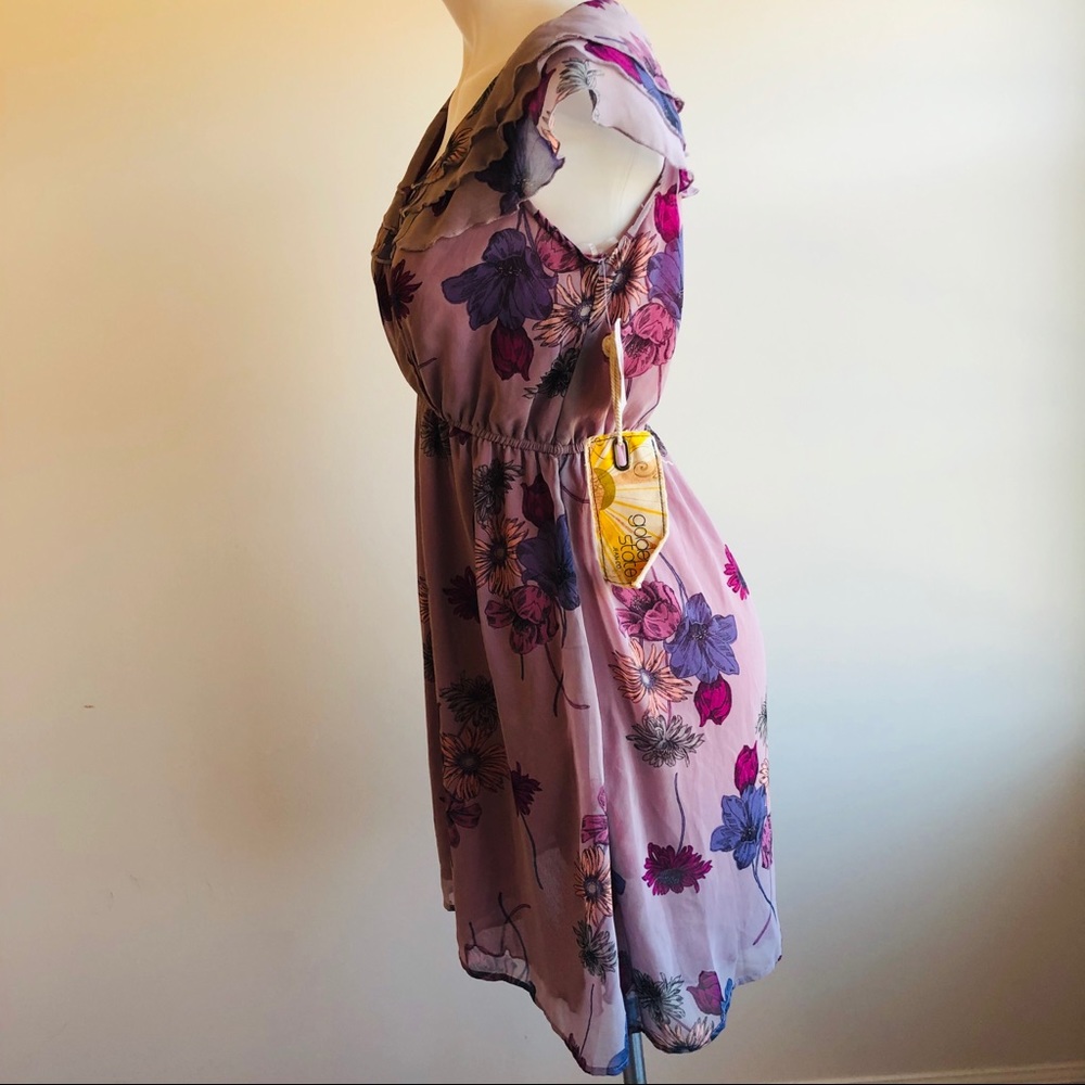 NWT purple floral flowy dress - Picture 2 of 5